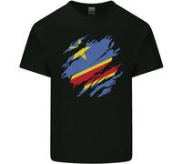 Maglietta Per Bambini Congolese Con Bandiera Del DR Congo