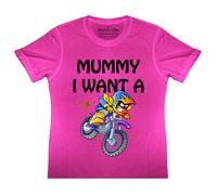 Maglietta Per Bambini Divertente Mamma Voglio Una Moto Moto X Fox Dirt Bike