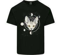 Maglietta Per Bambini Fasi Lunari Del Gatto Celestiale