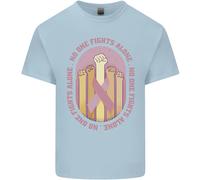 Maglietta Per Bambini Fights Alone Per La Consapevolezza Del Cancro Al Seno