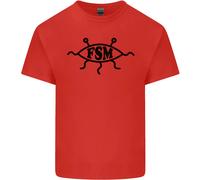 Maglietta Per Bambini FSM CHIESA FLYING SPAGHETTI MONSTER ATEO Ragazzi E Ragazze