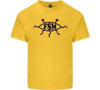 Maglietta Per Bambini FSM CHIESA FLYING SPAGHETTI MONSTER ATEO Ragazzi E Ragazze