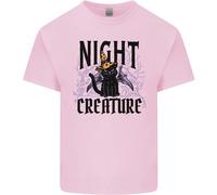 Maglietta Per Bambini Gatti Di Halloween Creatura Notturna Strega
