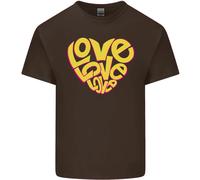 Maglietta Per Bambini Hippy Antiguerra A Forma Di Cuore Con Parole D'Amore