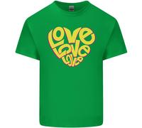 Maglietta Per Bambini Hippy Antiguerra A Forma Di Cuore Con Parole D'Amore