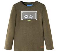 Maglietta per Bambini Maniche Lunghe Cachi Mélange 104