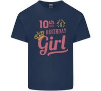 Maglietta Per Bambini Ragazzi E Ragazze Di Compleanno 10 Anni Princess