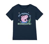 Maglietta per bambini/ragazzi "Mia mamma è fantastica" George Pig (blu navy) 100% cotone. Design: stampato. Scollo: girocollo. Manica: corta. Prodotto con licenza ufficiale al 100%. Codice prodotto: U
