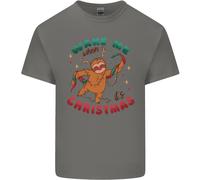 Maglietta Per Bambini Sloth Wake Me Up Quando È Natale Ragazzi Ragazze