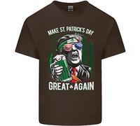 Maglietta Per Bambini St. Patrick's Day Great Again Donald Trump
