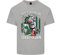 Maglietta Per Bambini St. Patrick's Day Great Again Donald Trump
