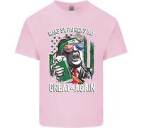 Maglietta Per Bambini St. Patrick's Day Great Again Donald Trump