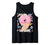 Maglietta per Bambini Sweet Donut It's My 9th Birthday, Idea Regalo per 9 Anni Canotta