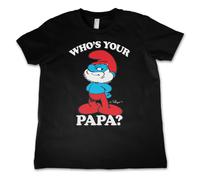 Maglietta Per Bambini Ufficialmente Concessa - Chi È Il Tuo Papà Puffo?