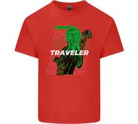 Maglietta Per Bambini Van Gogh Alien Scream Con Funghi Magici