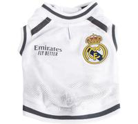 Maglietta per cani Real Madrid - Abbigliamento ufficiale per animali domestici, morbido, leggero e traspirante, vestibilità comoda, ideale per cani piccoli, medi e grandi