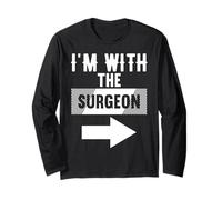 Maglietta per chirurghi con Scritta I'm with The Surgeon Maglia a Manica