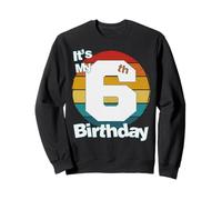 Maglietta per il 6° compleanno. It's My 6th Birthday 6 Year Old Birthday Felpa