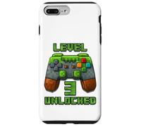 Maglietta per il terzo compleanno del videogioco della maglietta sbloccata di livello 3 anni Custodia per iPhone 7 Plus/8 Plus