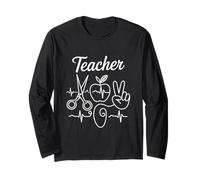 Maglietta per Insegnante con Battito Cardiaco, Idea Regalo per educatore Maglia a Manica