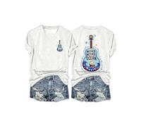Maglietta per la Camicia da Vneck Traspirante per Le Donne (Bianca L) (L Bianco)