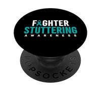 Maglietta per la consapevolezza della balbuzie - Combattente della consapevolezza della balbuzie PopSockets PopGrip Adesivo