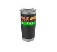 Maglietta per la consapevolezza dell'acido folico, acido folico Bicchiere termico in acciaio inox doppia parete