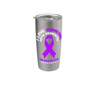 Maglietta per la consapevolezza dell'Alzheimer - Amo qualcuno con demenza Bicchiere termico in acciaio inox doppia parete