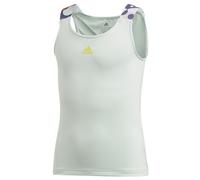 Maglietta per ragazze Adidas G Keyhole Tank - dash green/shock yellow - Verde (164 cm)