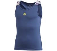 Maglietta per ragazze Adidas G Keyhole Tank - tech indigo/shock yellow - Viola (170 cm)