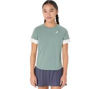 Maglietta per ragazze Asics Girls Tennis Short Sleeve - monument blue/cream - Verde (XS)