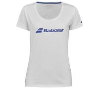 Maglietta per ragazze Babolat Girls Exercise - white/white - Bianco (128 cm)