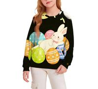 Maglietta per ragazze e adolescenti, alla moda, carino e versatile, con stampa su tutta la superficie, per bambini, verde, 9 anni