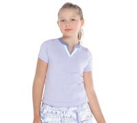 Maglietta per ragazze Lucky in Love All About Ikat Double V Short Sleeve Top - purple - Viola (L)
