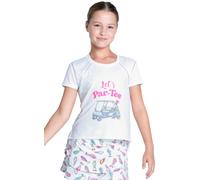 Maglietta per ragazze Lucky in Love Girls Let's Par Short Sleeve - Bianco (L)