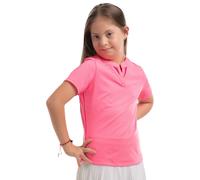 Maglietta per ragazze Lucky in Love Girls Tropical Double V Short Sleeve - neon pink - Rosa (L)