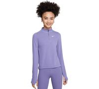 Maglietta per ragazze Nike Girls Dri-FIT Long-Sleeve 1/4-Zip Top - dusty amethyst/white - Viola (XL)