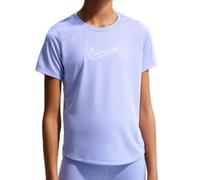 Maglietta per ragazze Nike Kids One Fitted Dri-Fit Short Sleeve - light thistle/white - Viola (XS)