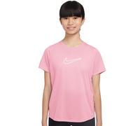 Maglietta per ragazze Nike Kids One Fitted Dri-Fit Short Sleeve - med soft pink/white - Rosa (L)