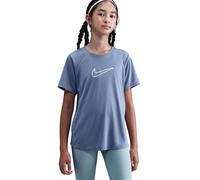 Maglietta per ragazze Nike Kids One Fitted Dri-Fit Short Sleeve - world indigo/white - Blu (M)