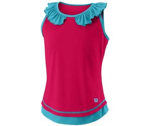Maglietta per ragazze Wilson Competition Tank II G - love potion/scuba blue - Rosa (L)