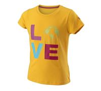 Maglietta per ragazze Wilson Love Earth Tech Tee - saffron - Giallo (XS)
