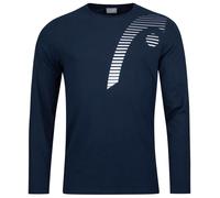 Maglietta per ragazzi Head Club 21 Cliff LS Junior - Blu (128 cm)