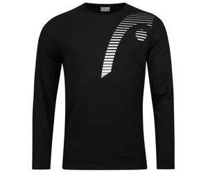 Maglietta per ragazzi Head Club 21 Cliff LS Junior - Nero (128 cm)