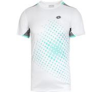 Maglietta per ragazzi Lotto Top B IV 1 - bright white/green 9 - Bianco (XS)