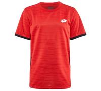 Maglietta per ragazzi Lotto Top Ten II B Tee Printed PL - red poppy - Rosso (S)