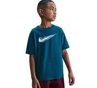 Maglietta per ragazzi Nike Boys Multi Dri-FIT Short-Sleeve - green abyss/white - Blu (S)