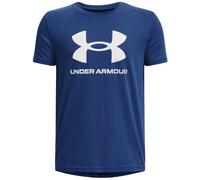 Maglietta per ragazzi Under Armour Sportstyle Logo Short Sleeve - blue mirage/white - Blu (M)