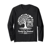 Maglietta per riunione familiare 2025 con Scritta in Inglese Ain't No Family Like The One I Got Maglia a Manica