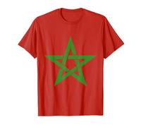 Maglietta per Tifosi del Marocco Pride Emblem Heritage Flag Marocchino Maglietta